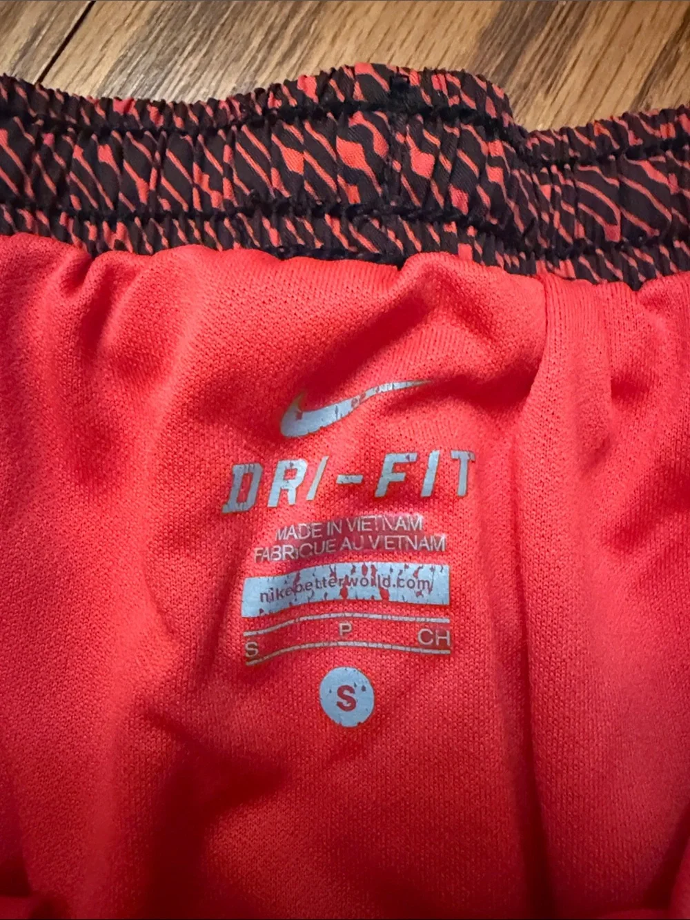 Nike Women’s Red & Black  Athletic Running Shorts
